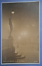 JUDGES No.1739 RP Postcard c.1925 CITY SQUARE AT NIGHT LEEDS YORKSHIRE
