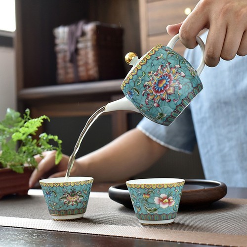 Vintage ceramic tea - ceramic, kettle
