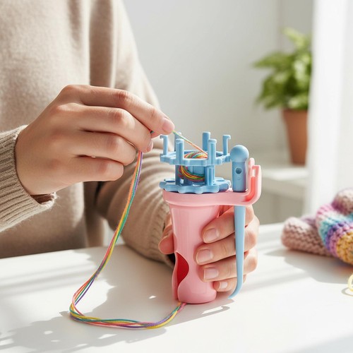 Knitting bobbin loom tool - loom,