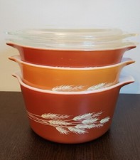 Set Of Autumn Harvest Pyrex