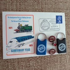 National Union of Railwaymen - NUR - Memorabilia inc. badges, keyring & FDC