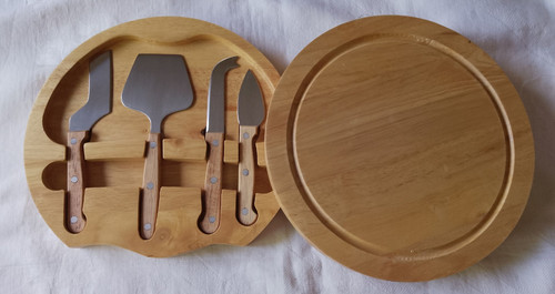 Cheese board knives with - board,