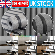 Wood Slat Wallpaper Wooden Grating Panelling 3D Stripe Textured Wall Paper 1-6x’