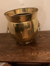Vintage Brass Planter With