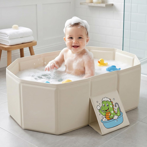 Foldable baby bath tub - baby,