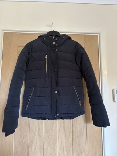 Topshop navy blue puffer - topshop,