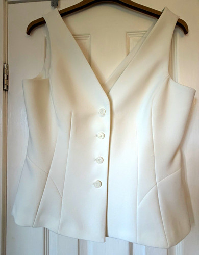 Ivory suit waistcoat vest - suit,