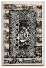 c1910 Multiview, Souvenir De Mirecourt France Unposted Antique Postcard