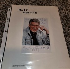 ROLF HARRIS -  Hand Signed