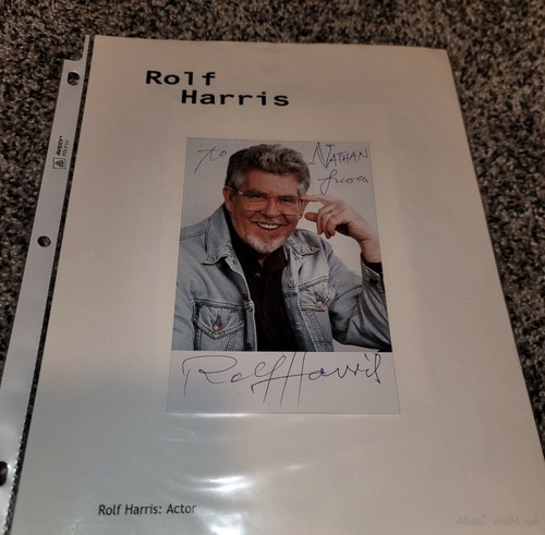 Rolf harris hand signed - rolf,