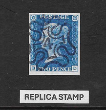 GB Victoria; 1840 2d Blue