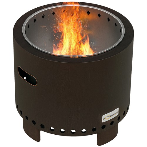 Outsunny 45cm smokeless wood - outsunny,