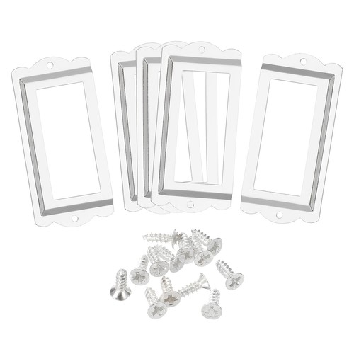 Metal label holders 85x40mm - metal,