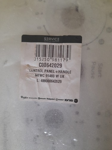 Indesit control panel - control, and