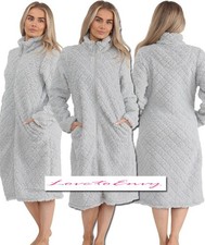 Ladies Dressing Gown Zip Up