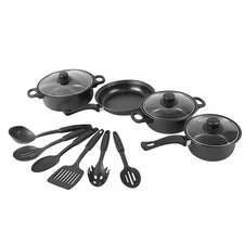 12PC Non-Stick Cookware Set with Lid Frying Pan Maifan Stone All Types of Cooker