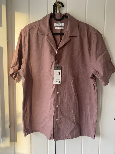 Men linen blend shirt s - men's,