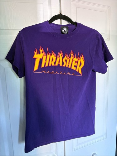 Thrasher flame logo purple - logo,