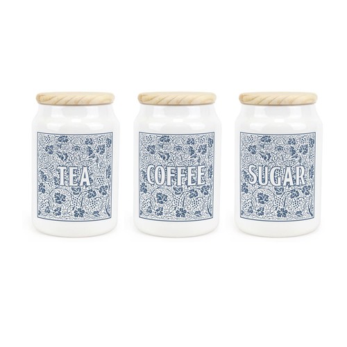 Blue oak leaves berries tea - blue,