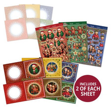 Hunkydory - Delightful Golden Oldies Festive Fun Decoupage Card Kit - rrp £14.99