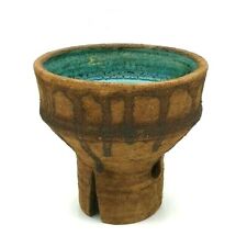 Authentic Clive Brooker Naturalistic Art Studio Pottery Textured Vessel 