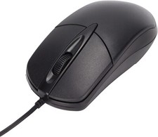 USB Wired Optical Mouse Scroll Wheel Comfort For Computer PC Laptop Full-Size UK