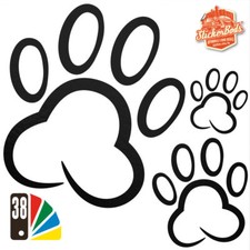25 DOG PAW PRINT STICKERS