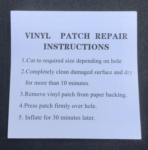 Inflatable repair kit - repair, puncture