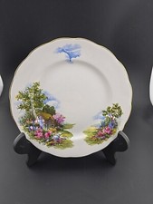 Vintage Royal Vale Retro "Cottage Garden" Side Bread Plate ruffles 6¼" 