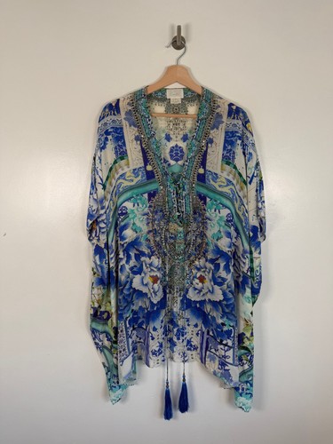 Camilla kaftan dress blue 100 - camilla,