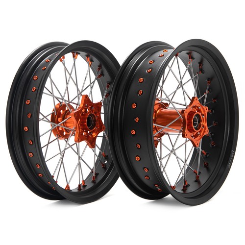 Supermoto wheels orange - supermoto,