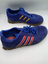 Adidas Marathon TR World Cup Size 12 Mens Trainers Blue Red Gold 