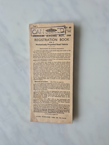 Historic document log - historic, 60