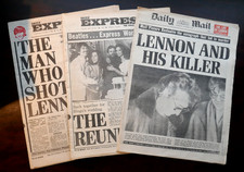 JOHN LENNON TWO NEWSPAPER