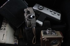 Assorted Vintage 8mm & Super 8 Cine Cameras Job Lot w/ Some Original Cases