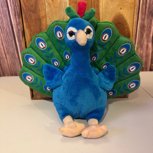 Peacock plush stuffed animal - peacock,