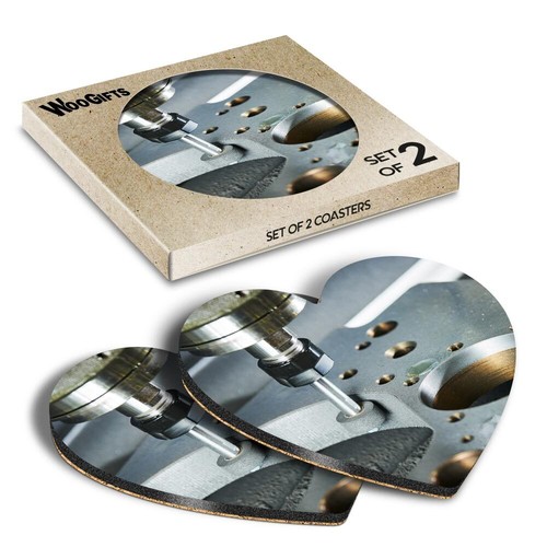 Heart mdf coaster - heart, grinding