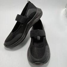 Mary Jane Black Comfort Trainers Size 4 Soft Easy Pull On Shoes For Painful Feet