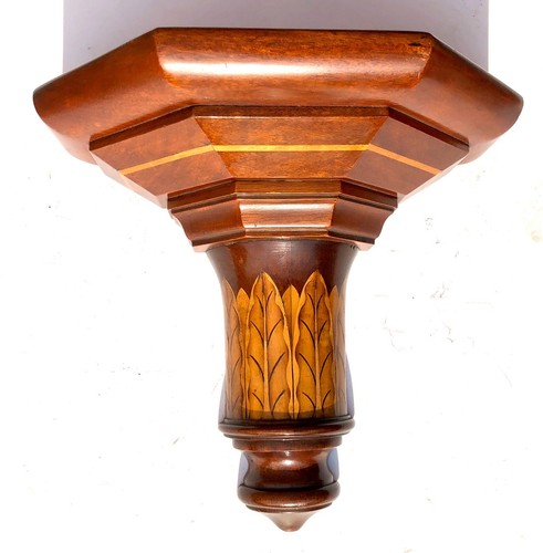 Antique inlaid clock bracket - antique,