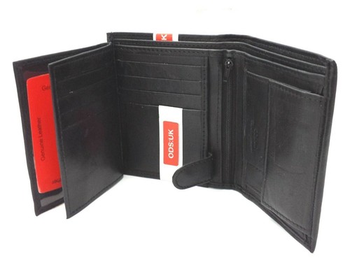 Mens leather wallet rfid - mens,