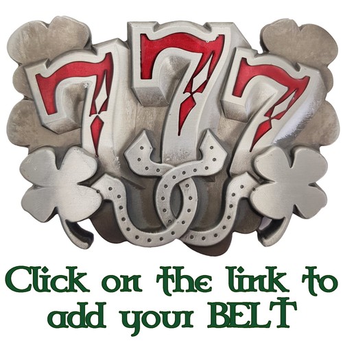 Lucky shamrock belt buckle - 7,