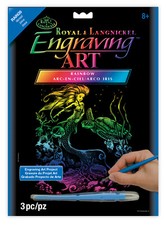 MERMAID SEALIFE & TURTLE A4 RAINBOW SCRAPER FOIL ENGRAVING ART KIT & TOOL RAIN28