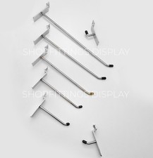 100x SLATWALL HOOKS SINGLE