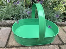 Joules Green Metal Garden Trug