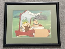 Fred Flintstone & Barney Rubble Framed Animation Art Cel