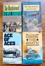 4x Vintage WW2 paperback novels - Pan Corgi 60s/70s War / Military Dam Busters