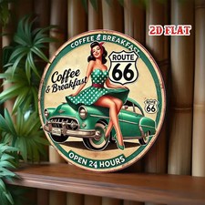 Route 66 metal wall sign