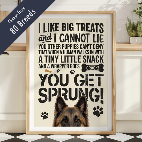 Funny dog treats lyric - dog, quote
