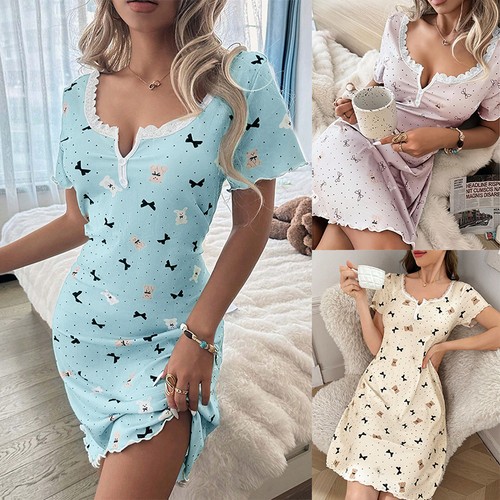 Womens summer nighties - nighties, v