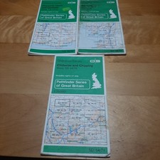 Ordnance Survey Pathfinder Map Sheets Haywards Heath Garstang Clitheroe 1984